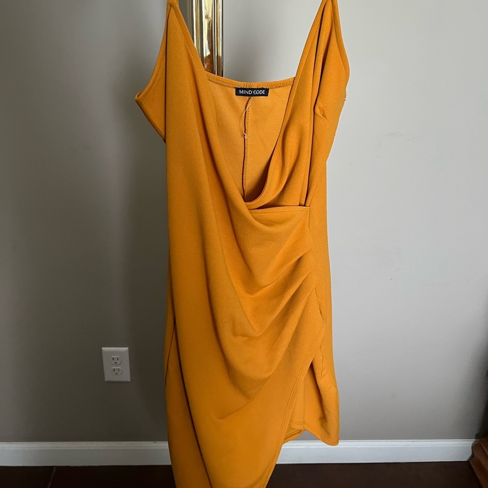 Mustard yellow mind code dress size Small